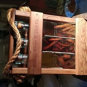 Vintage Sonoma Wreath and Herb Co. w/ a Collection of 3 Aged Champagne V…